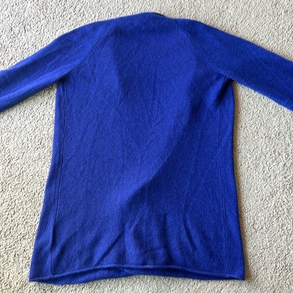NWT Claudia Nichole Cashmere Open Royal Blue/Purple Cardigan - Picture 2 of 9
